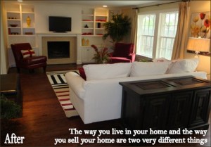 Selling Your Home: It Isn't For Sissies! The Living Room